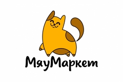 Логотип магазина товаров для домашних животных "МЯУМАРКЕТ"